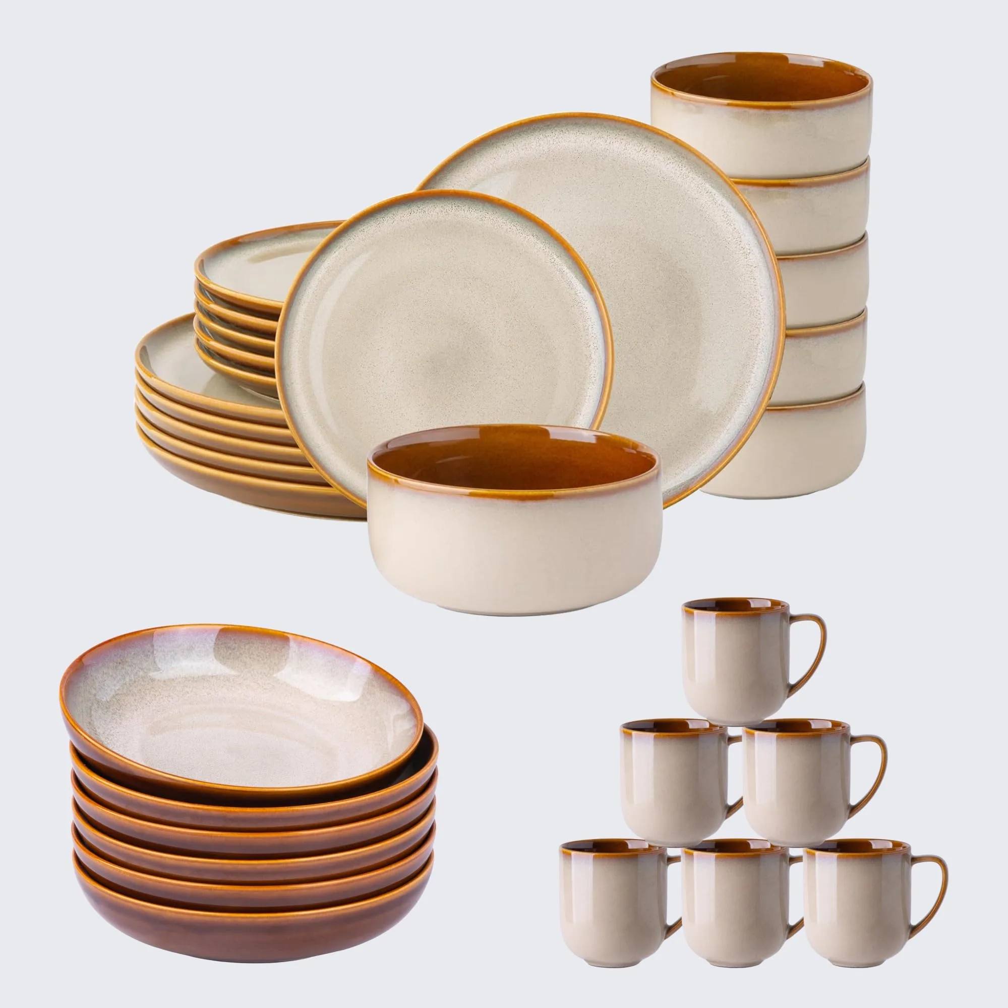 Ceramic Dinner Plate Set